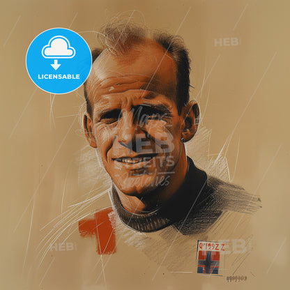 Emil Zátopek, 1922 - 2000, Czech long-distance runner - A Man Smiling At The Camera