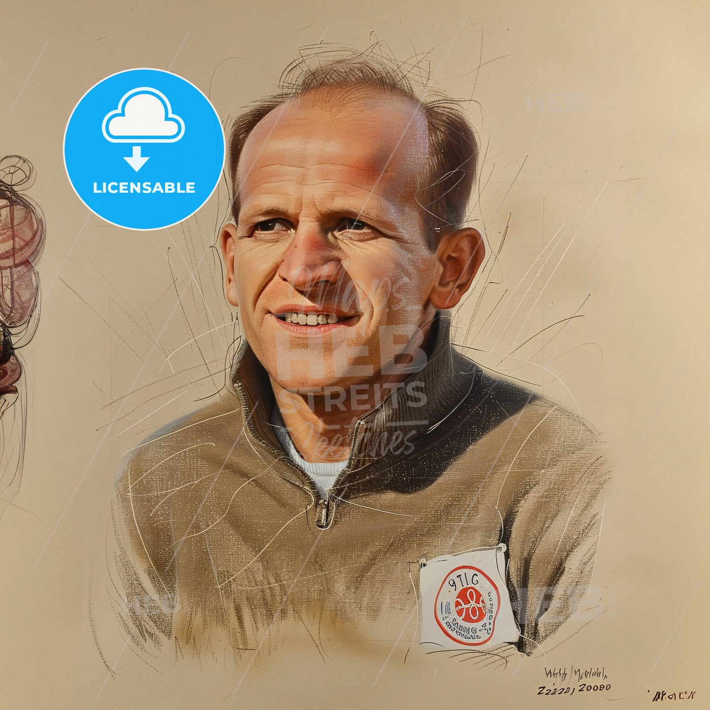 Emil Zátopek, 1922 - 2000, Czech long-distance runner - A Man In A Brown Jacket
