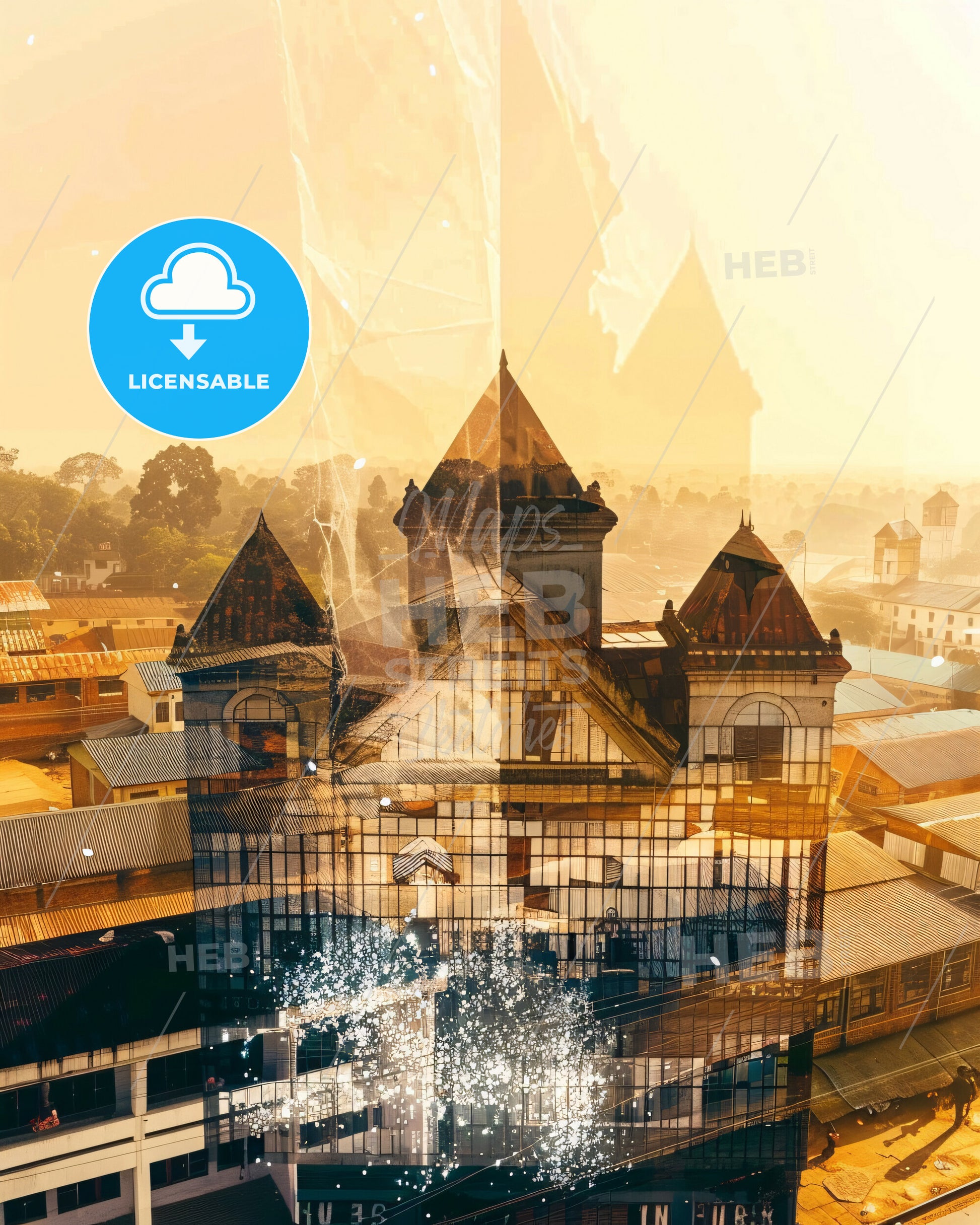 Enugu Urban Canvas: Architecture in a New Light - A building with a tower