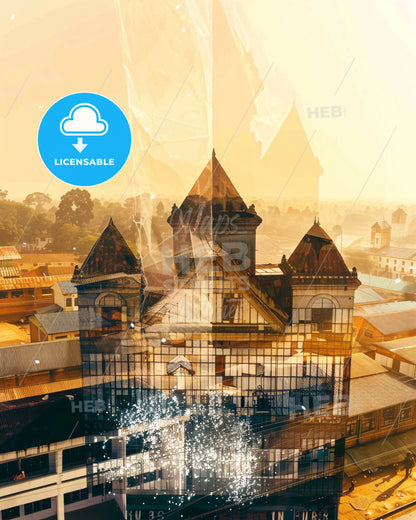 Enugu Urban Canvas: Architecture in a New Light - A building with a tower