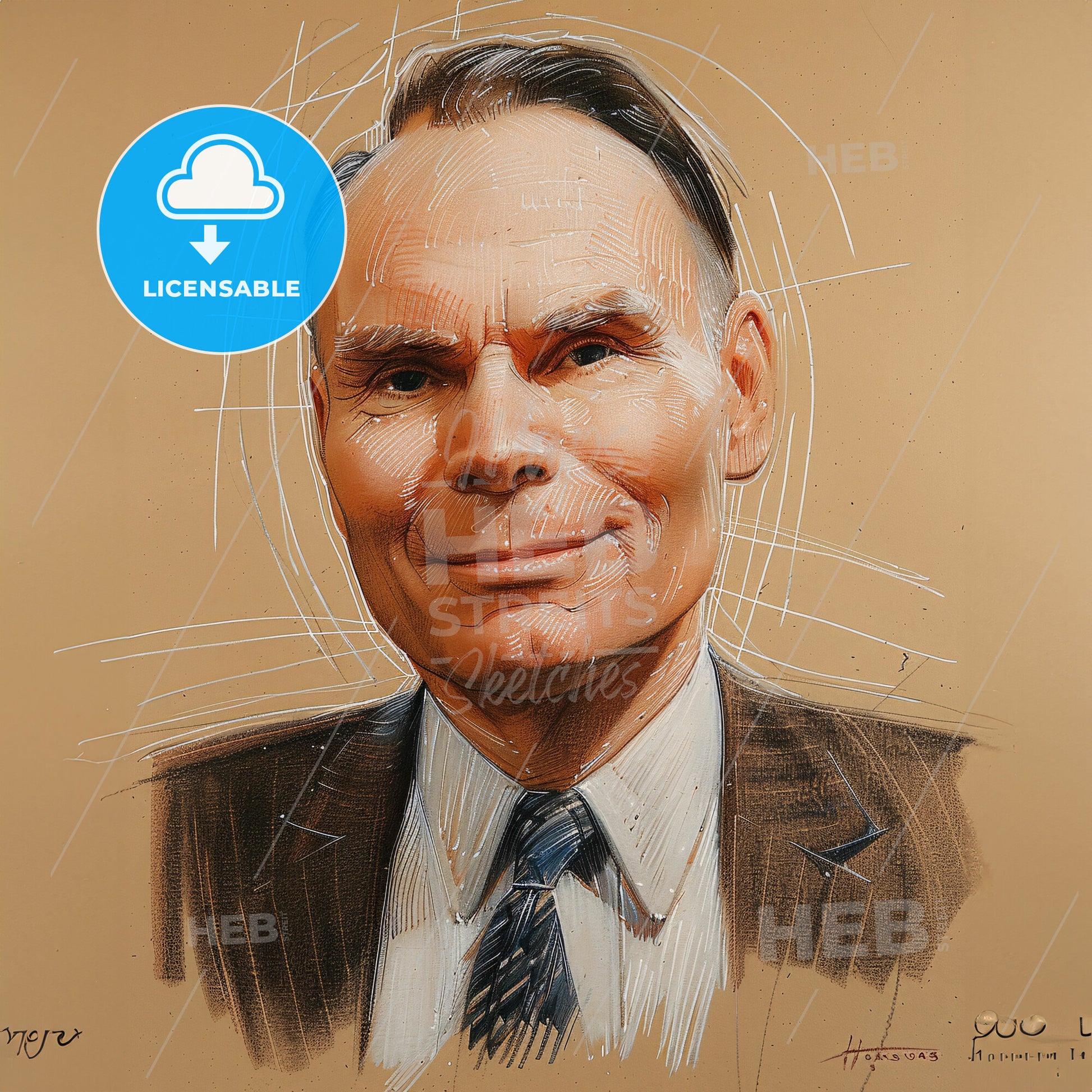 Ernest Henderson, 1897 - 1967, American hotelier - A Man In A Suit And Tie