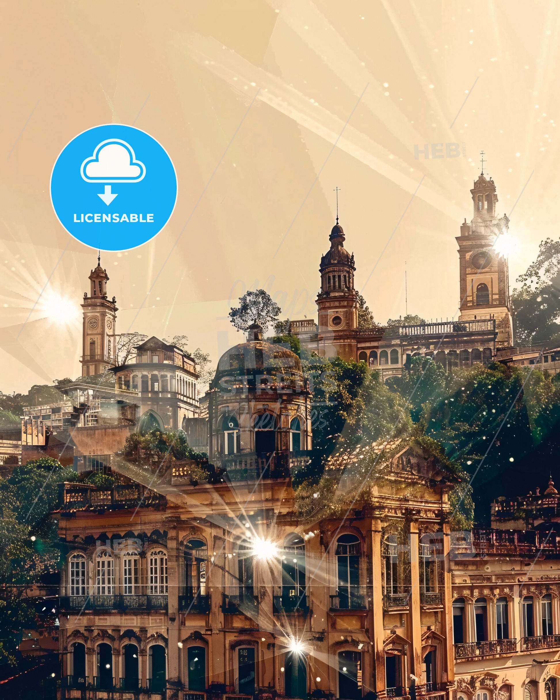 Feira de Santana: Local Icons Meet City Skyline - A building with trees and sun rays