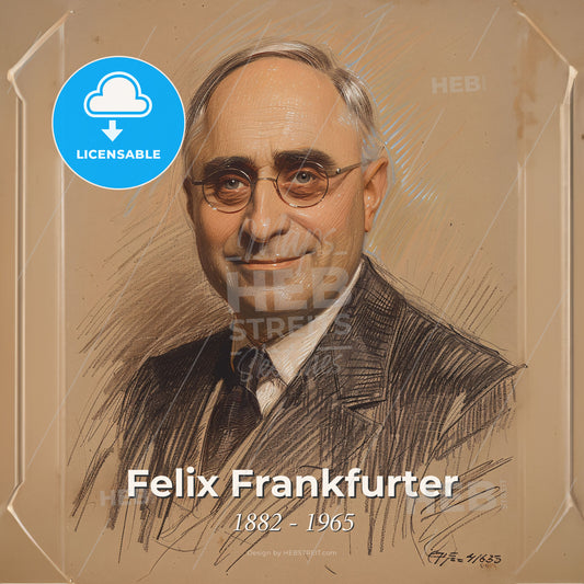 Felix Frankfurter, 1882 - 1965, American lawyer and jurist - A Portrait Of A Man Print Template