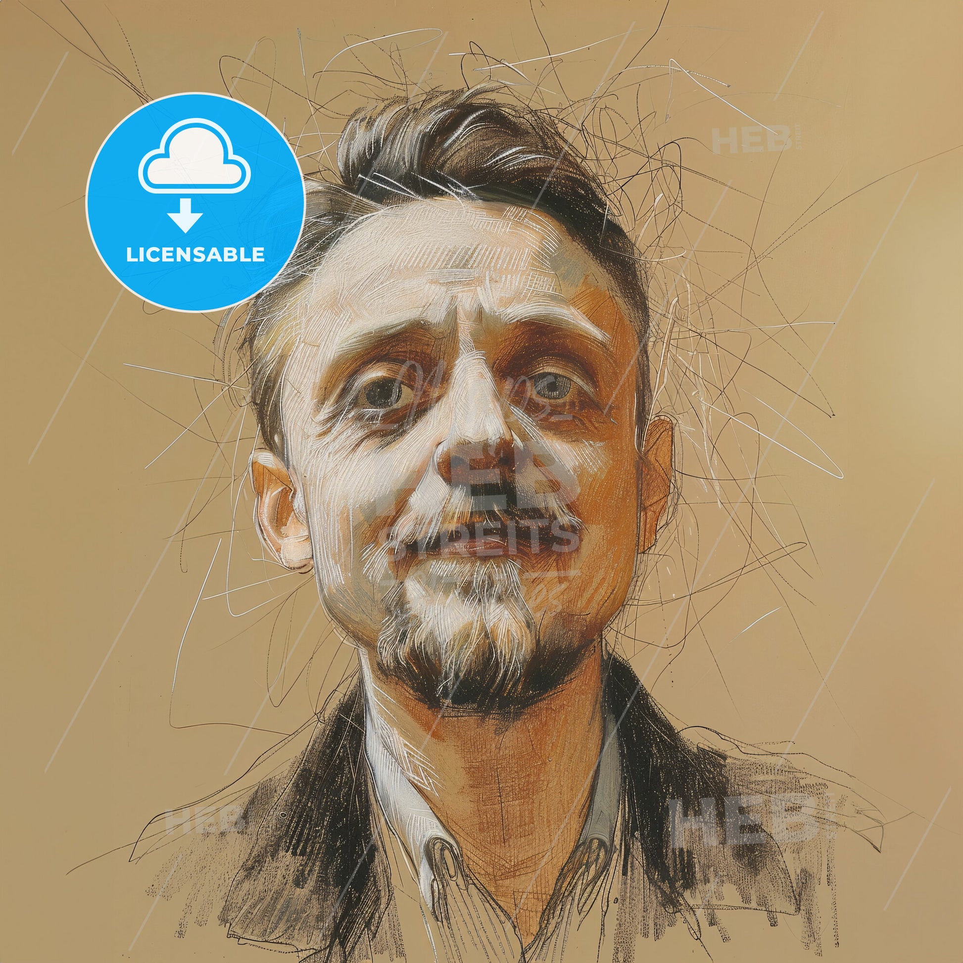 Félix Vallotton, 1865 - 1925, Swiss-French painter and printmaker - A Man With A Broken Head