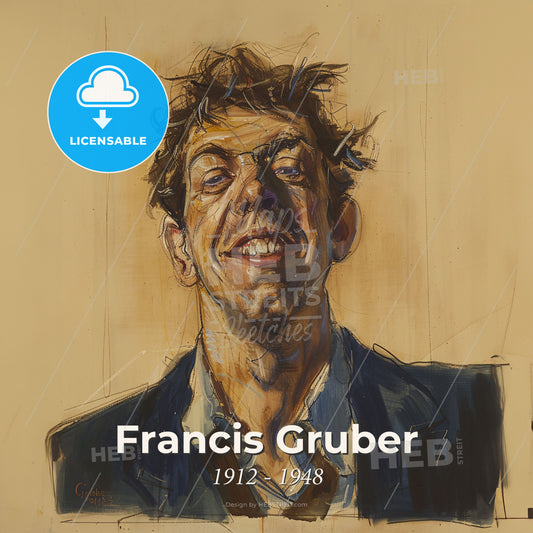 Francis Gruber, 1912 - 1948, French painter - A Painting Of A Man Print Template