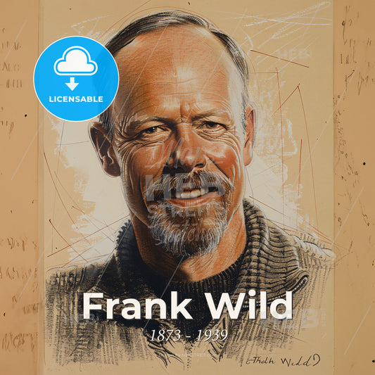 Frank Wild, 1873 - 1939, British explorer - A Portrait Of A Man Print Template