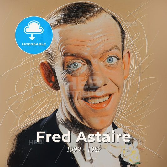 Fred Astaire, 1899 - 1987, American dancer and actor - A Man In A Suit Print Template