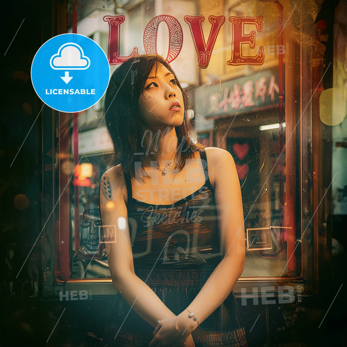 A Woman Standing In Front Of A Window