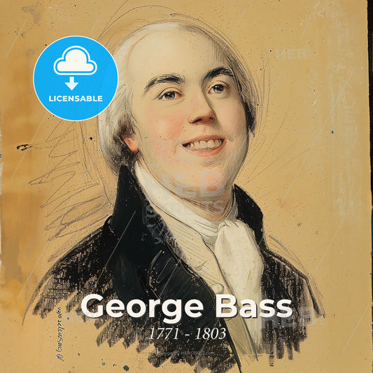 George Bass, 1771 - 1803, British explorer - A Drawing Of A Man Print Template