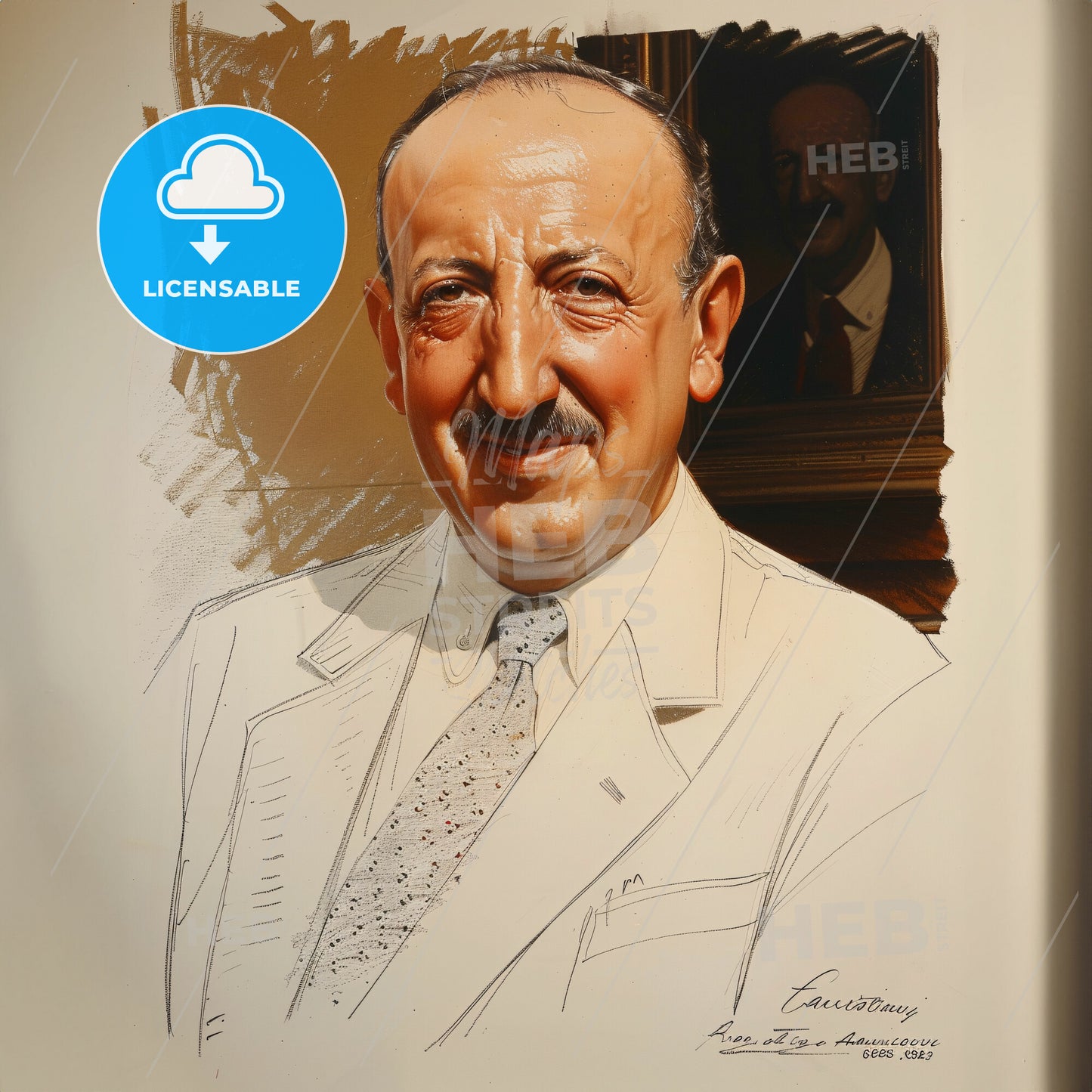 George Papanicolaou, 1883 - 1962, Greek-American pathologist - A Man In A Suit