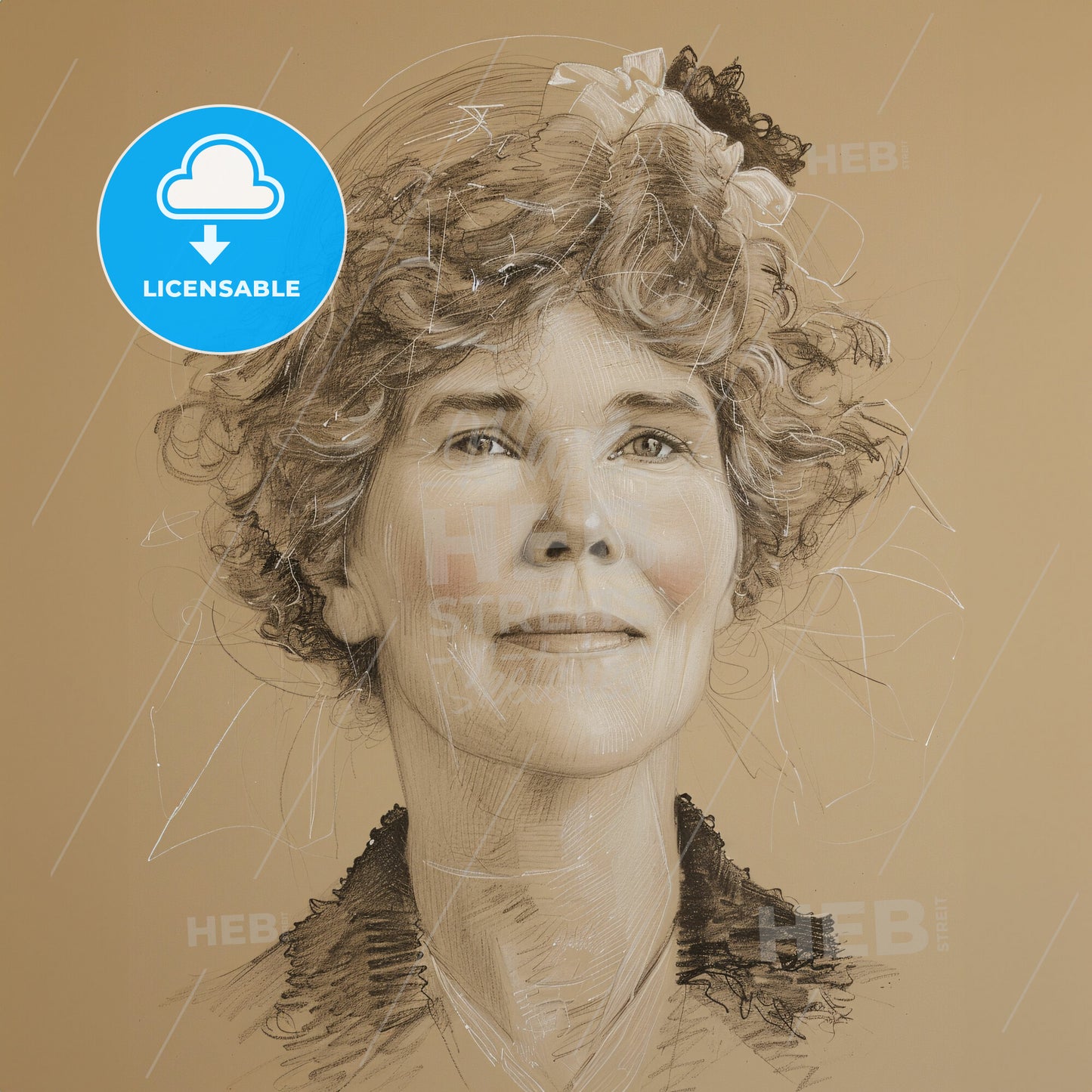 Gertrude Bell, 1868 - 1926, British archaeologist and writer - A Drawing Of A Woman