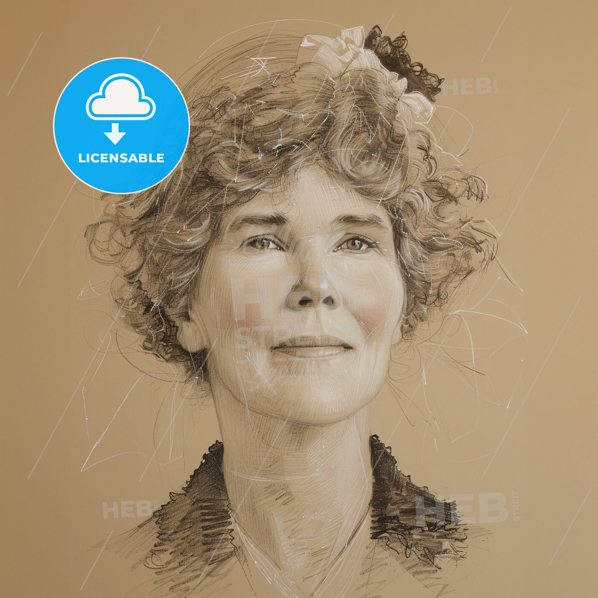 Gertrude Bell, 1868 - 1926, British archaeologist and writer - A Drawing Of A Woman