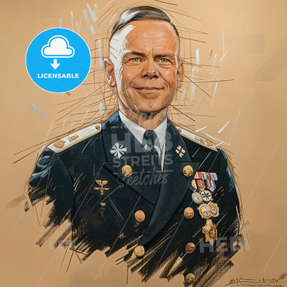 Günther Lütjens, 1889 - 1941, German Admiral - A Man In A Military Uniform