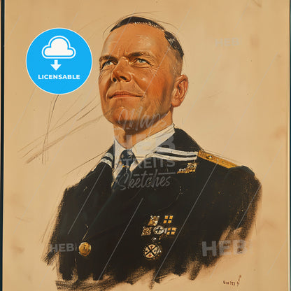 Günther Lütjens, 1889 - 1941, German Admiral - A Man In A Uniform