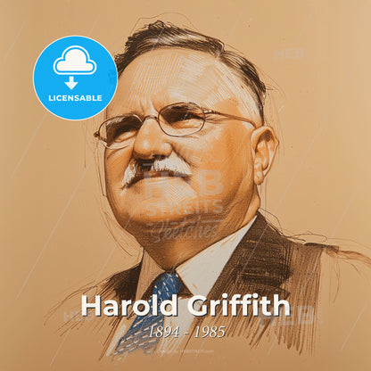 Harold Griffith, 1894 - 1985, Canadian anesthesiologist - A Man Wearing Glasses And A Suit Print Template