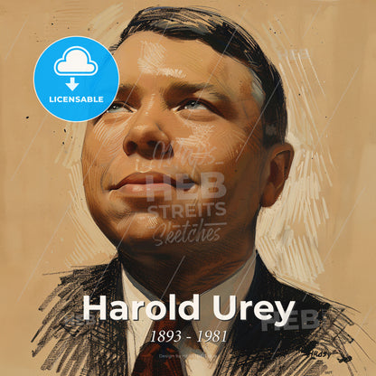 Harold Urey, 1893 - 1981, American chemist - A Man In A Suit And Tie Print Template
