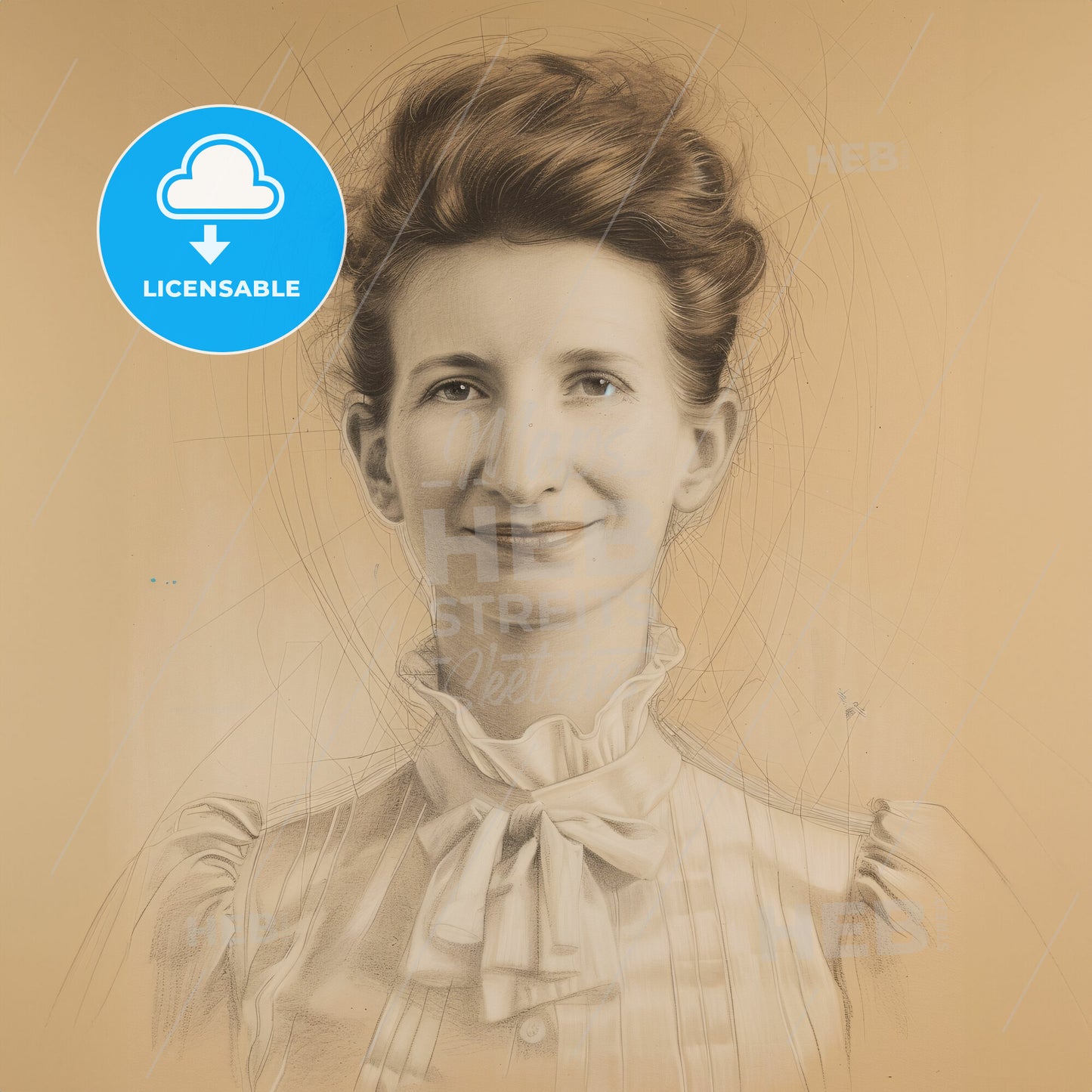 Harriet Boyd Hawes, 1871 - 1945, American archaeologist - A Woman With A Hair Bun