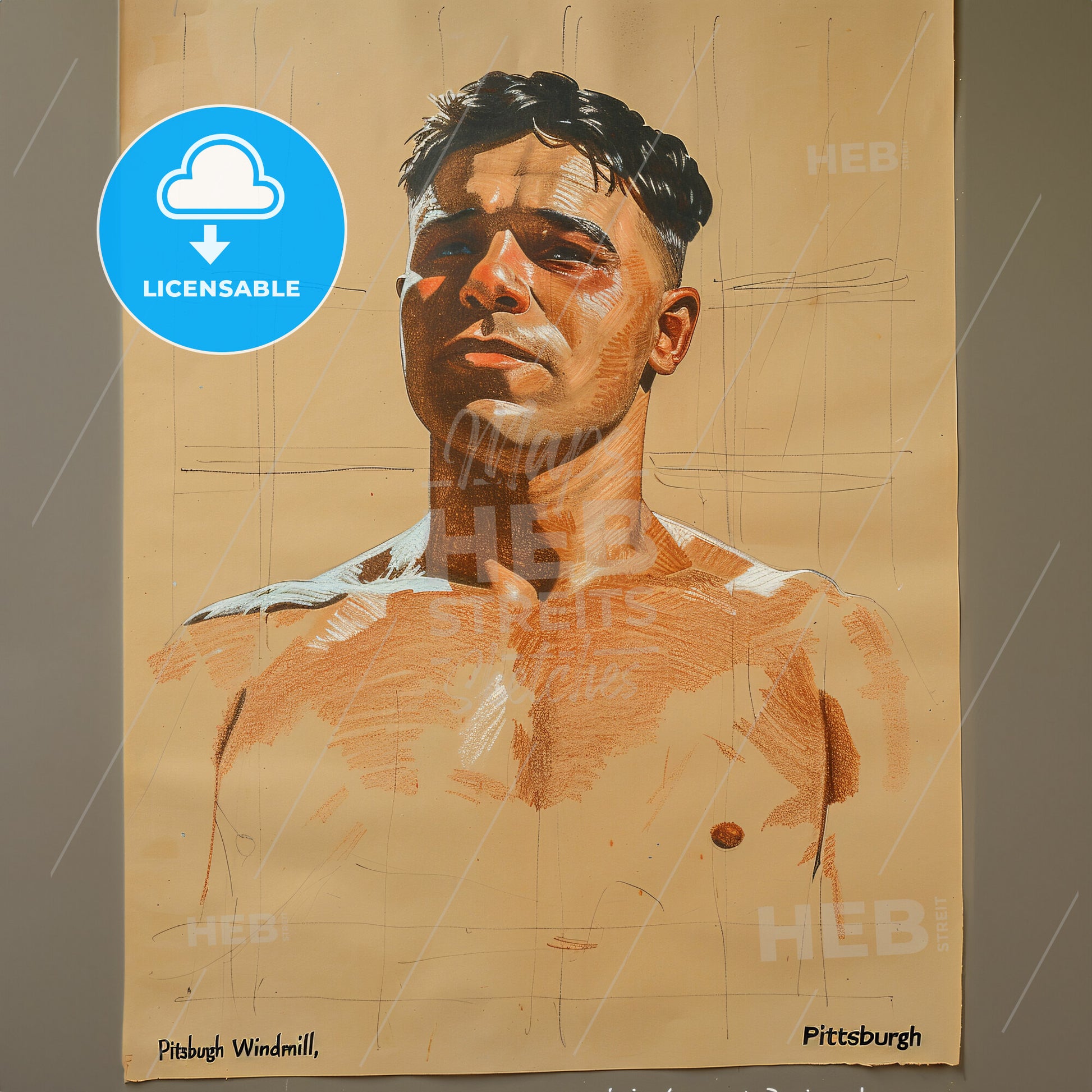 Harry Greb, 1894 - 1926, American middleweight boxer - A Poster Of A Man