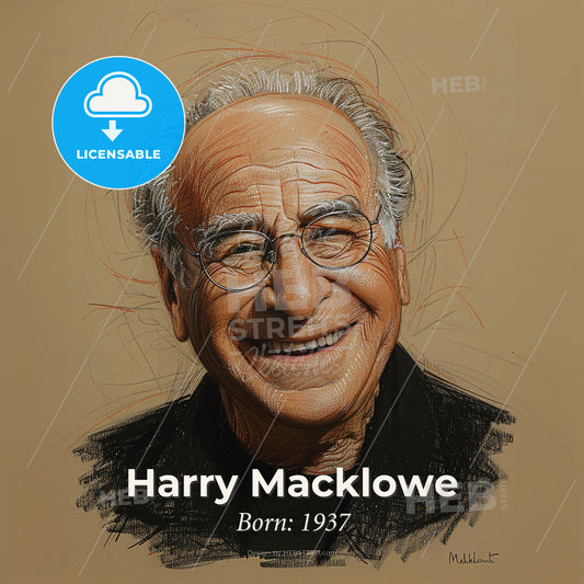 Harry Macklowe, Born: 1937, American real estate developer - A Man Smiling With Glasses Print Template