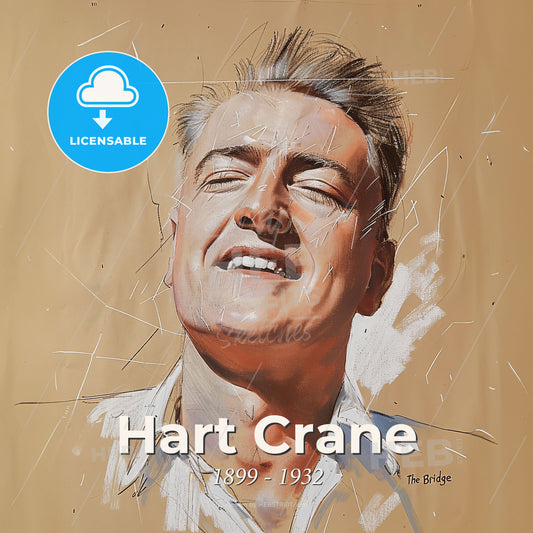 Hart Crane, 1899 - 1932, American poet - A Painting Of A Man Print Template