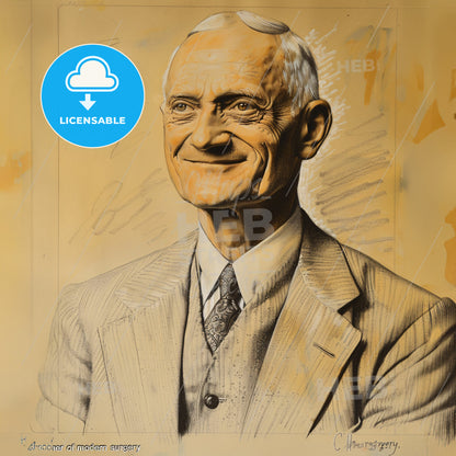 Harvey Cushing, 1869 - 1939, American neurosurgeon - A Man In A Suit And Tie