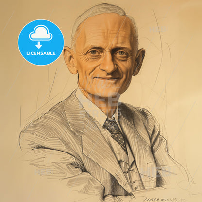 Harvey Williams Cushing, 1869 - 1939, American neurosurgeon - A Drawing Of A Man