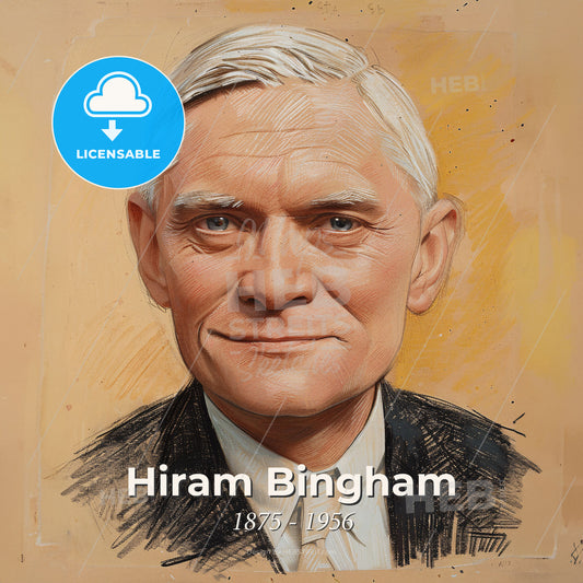 Hiram Bingham, 1875 - 1956, American explorer - A Man In A Suit And Tie Print Template