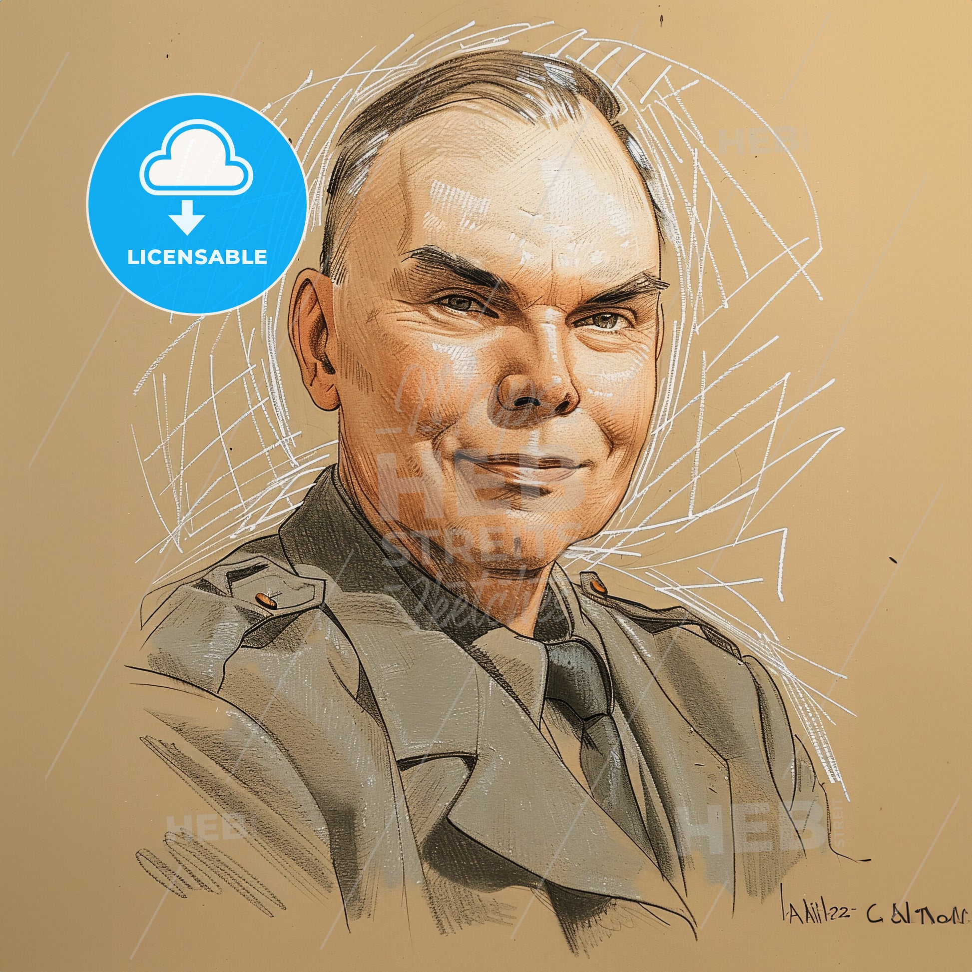 Howard Aiken, 1900 - 1973, American computer scientist - A Man In A Military Uniform