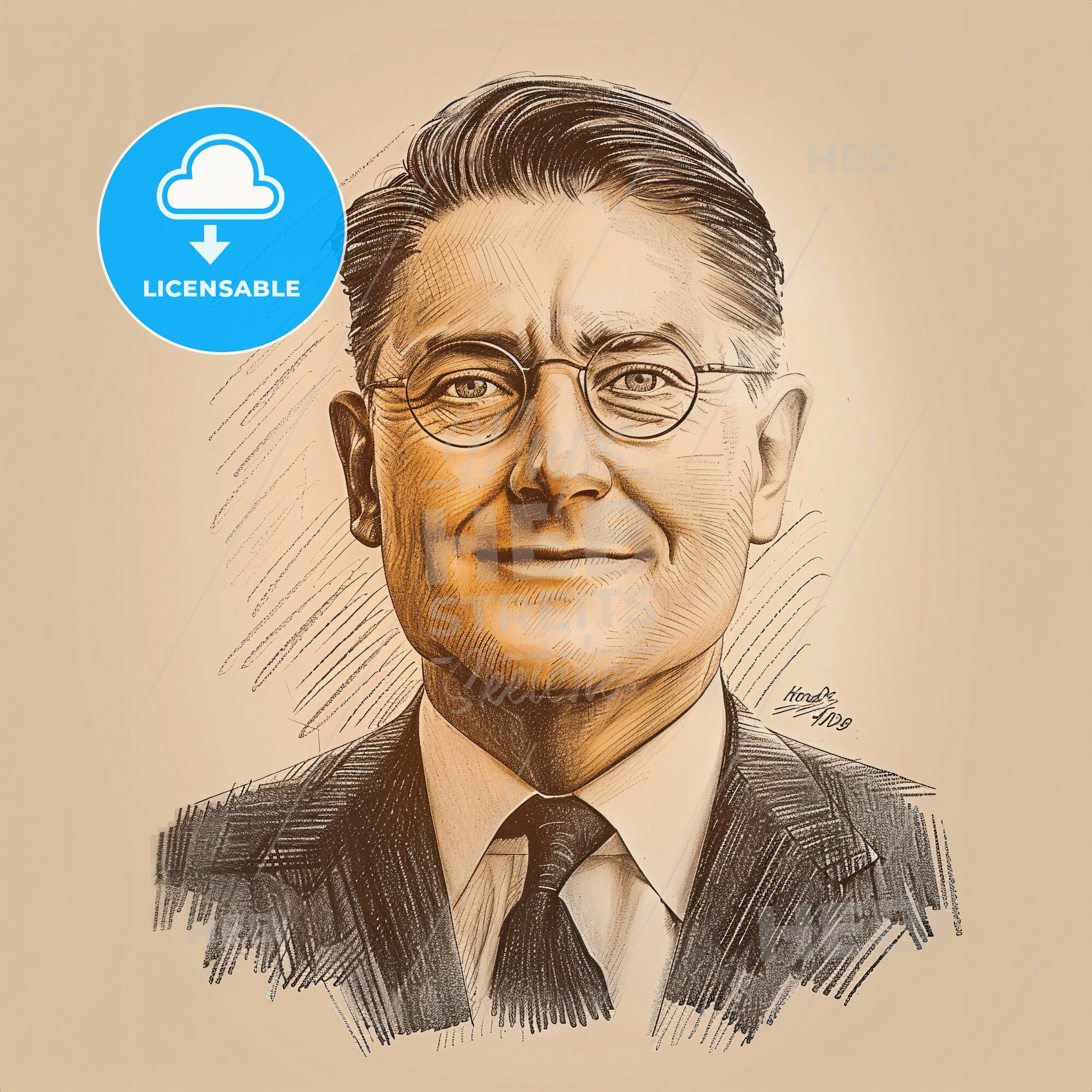 Howard Florey, 1898 - 1968, Australian pharmacologist - A Man Wearing Glasses And A Suit