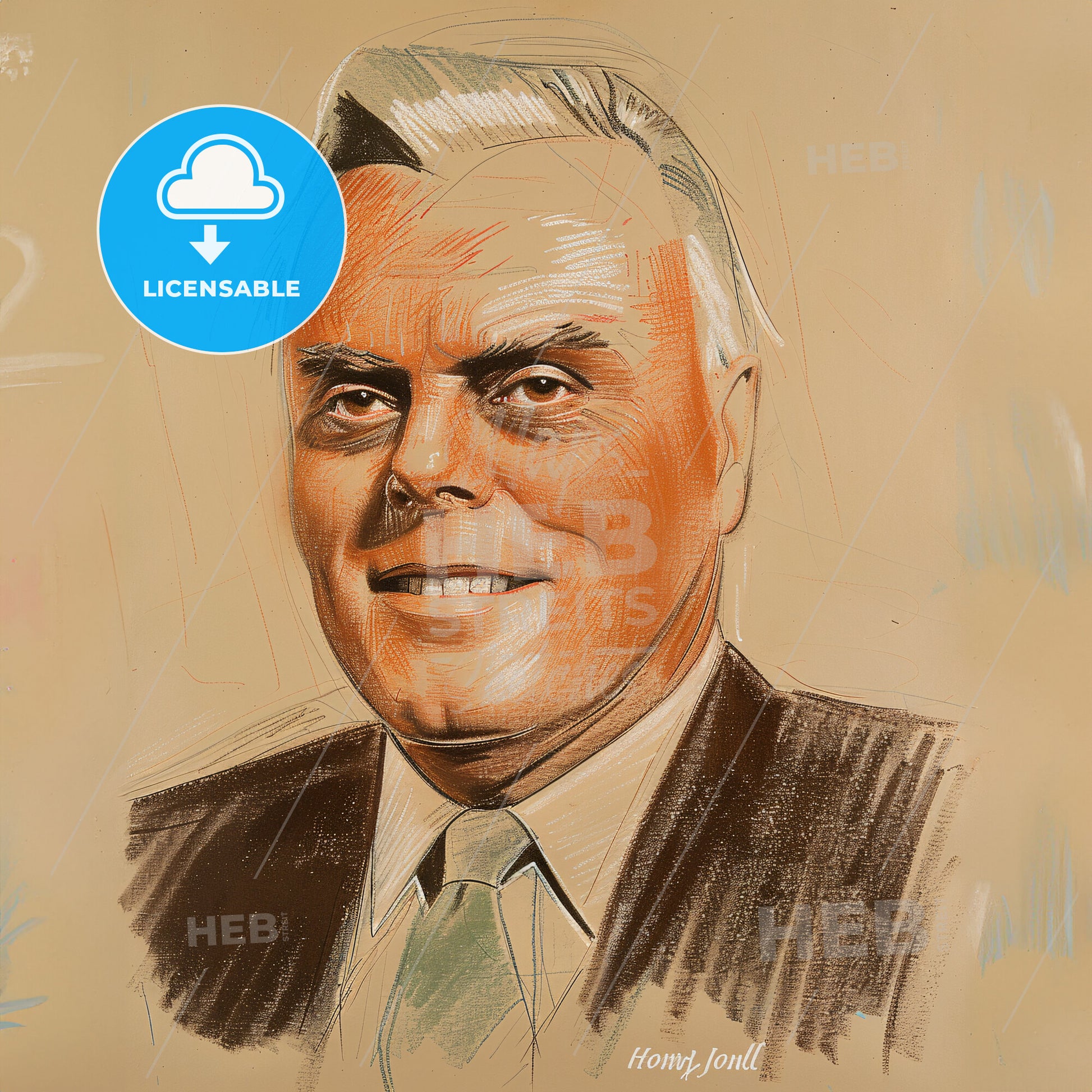 Howard Johnson, 1897 - 1972, American hotelier - A Man In A Suit And Tie