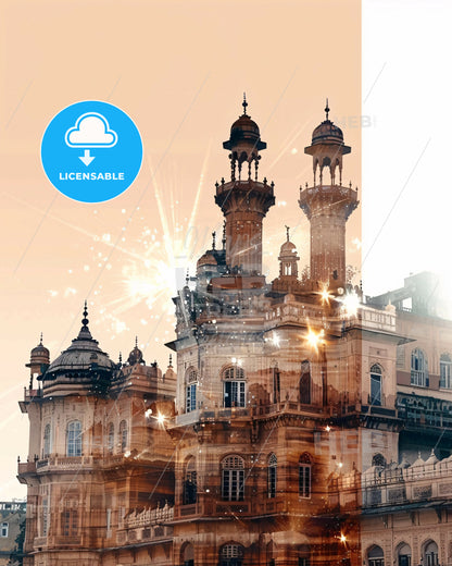 Hyderabad, Pakistan: Unveiling the City's Soul - A building with towers and a railing