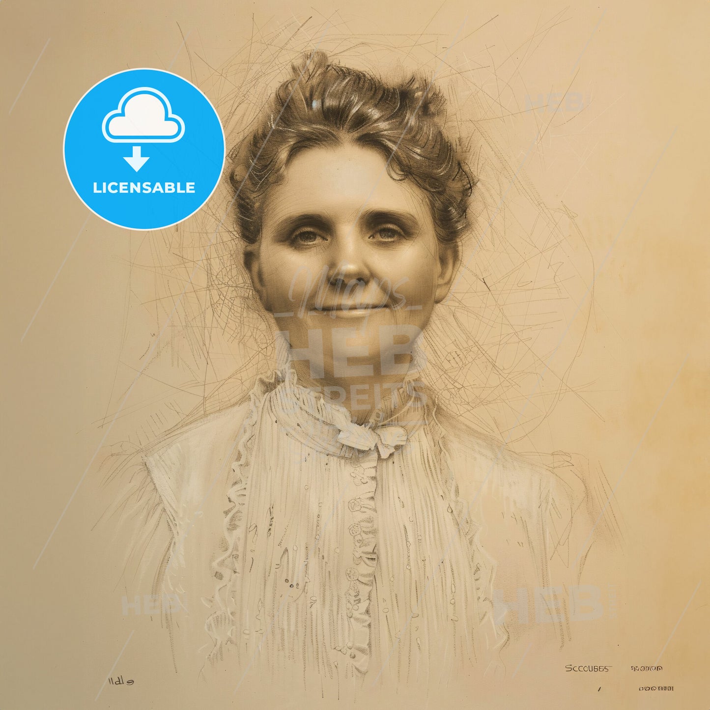 Ida Scudder, 1870 - 1960, American missionary - A Woman With A Spider Web