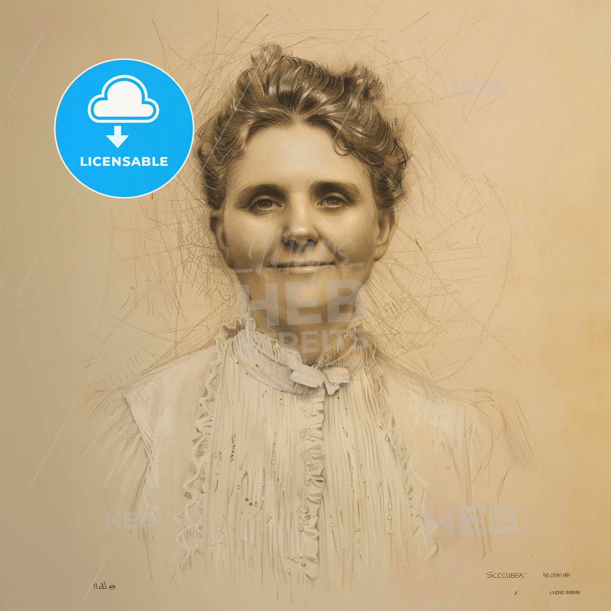 Ida Scudder, 1870 - 1960, American missionary - A Woman With A Spider Web