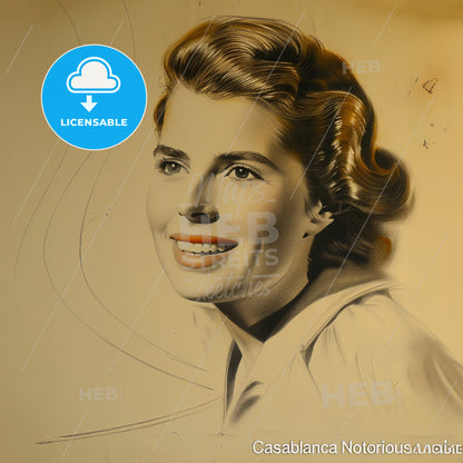 Ingrid Bergman, 1915 - 1982, Swedish actress - A Woman With Short Hair