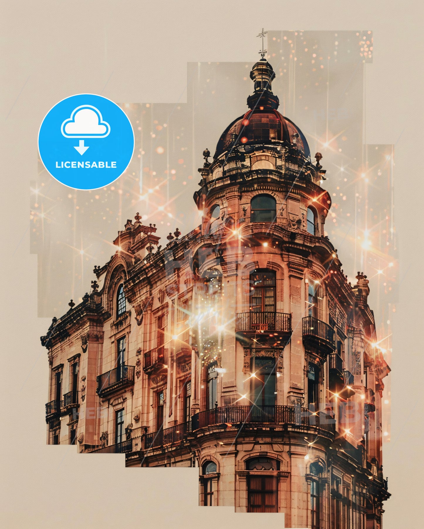 Irapuato City Icons Skyline Poster - A building with a dome on top