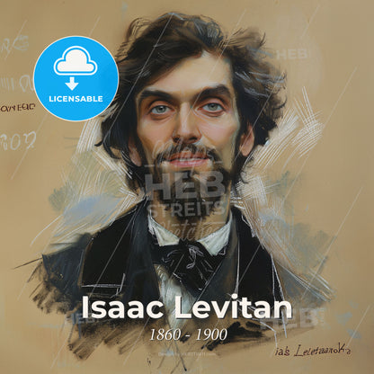 Isaac Levitan, 1860 - 1900, Russian landscape painter - A Painting Of A Man Print Template