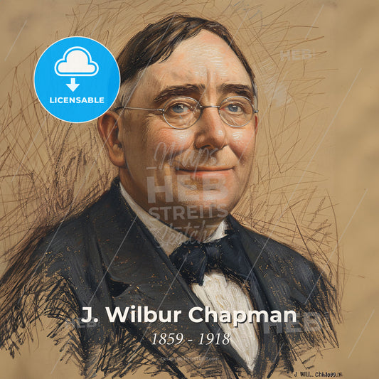 J. Wilbur Chapman, 1859 - 1918, American evangelist - A Man Wearing Glasses And A Suit Print Template