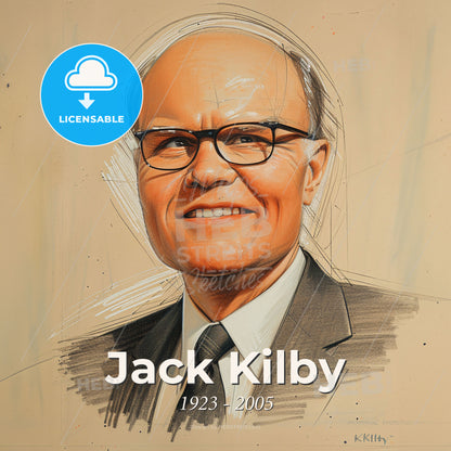 Jack Kilby, 1923 - 2005, American electrical engineer - A Man Wearing Glasses And A Suit Print Template