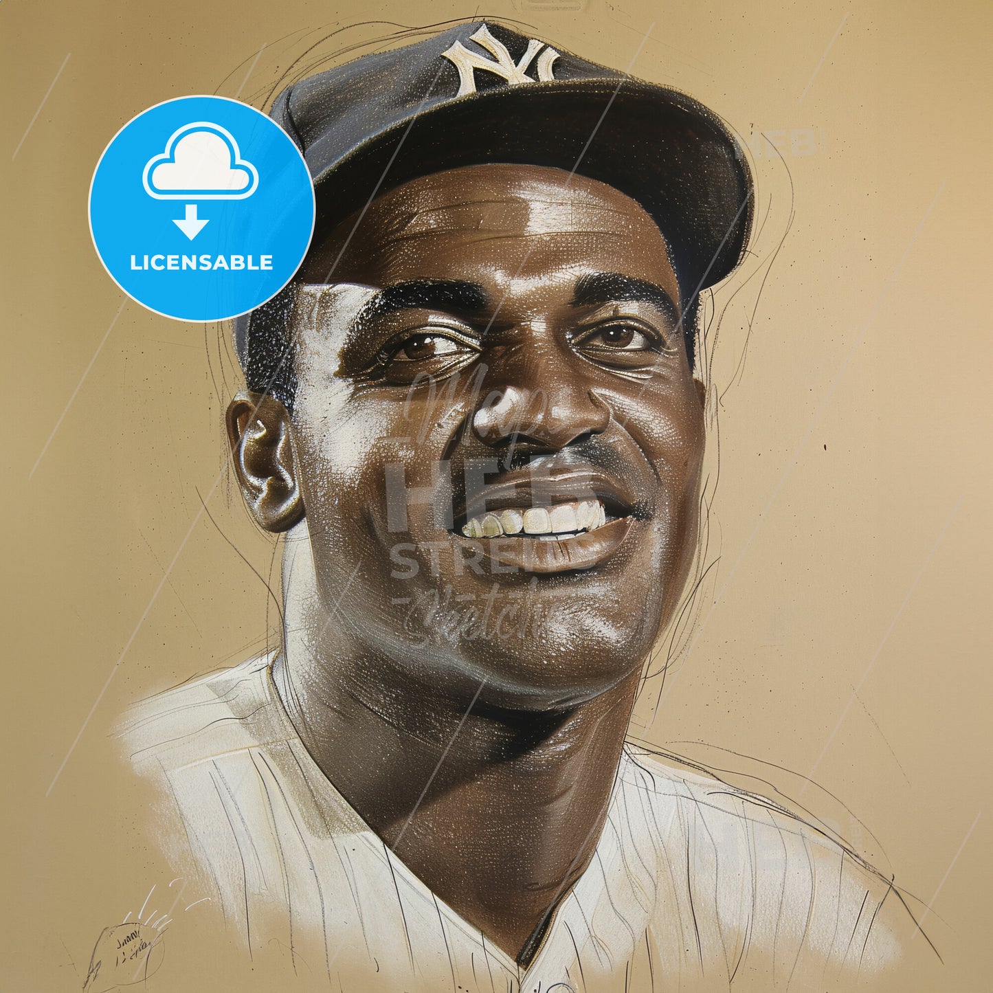 Jackie Robinson, 1919 - 1972, American baseball player - A Man Wearing A Baseball Cap
