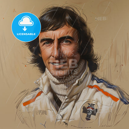 Jackie Stewart, Born: 1939, British racing driver - A Man In A White Jacket