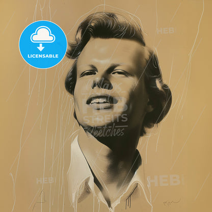 Jackson Pollock, 1912 - 1956, American painter - A Drawing Of A Man