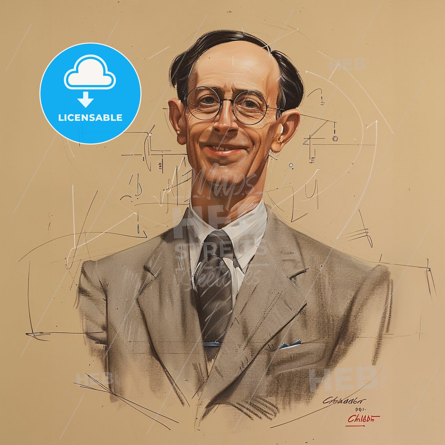 James Chadwick, 1891 - 1974, British physicist - A Man In A Suit And Tie