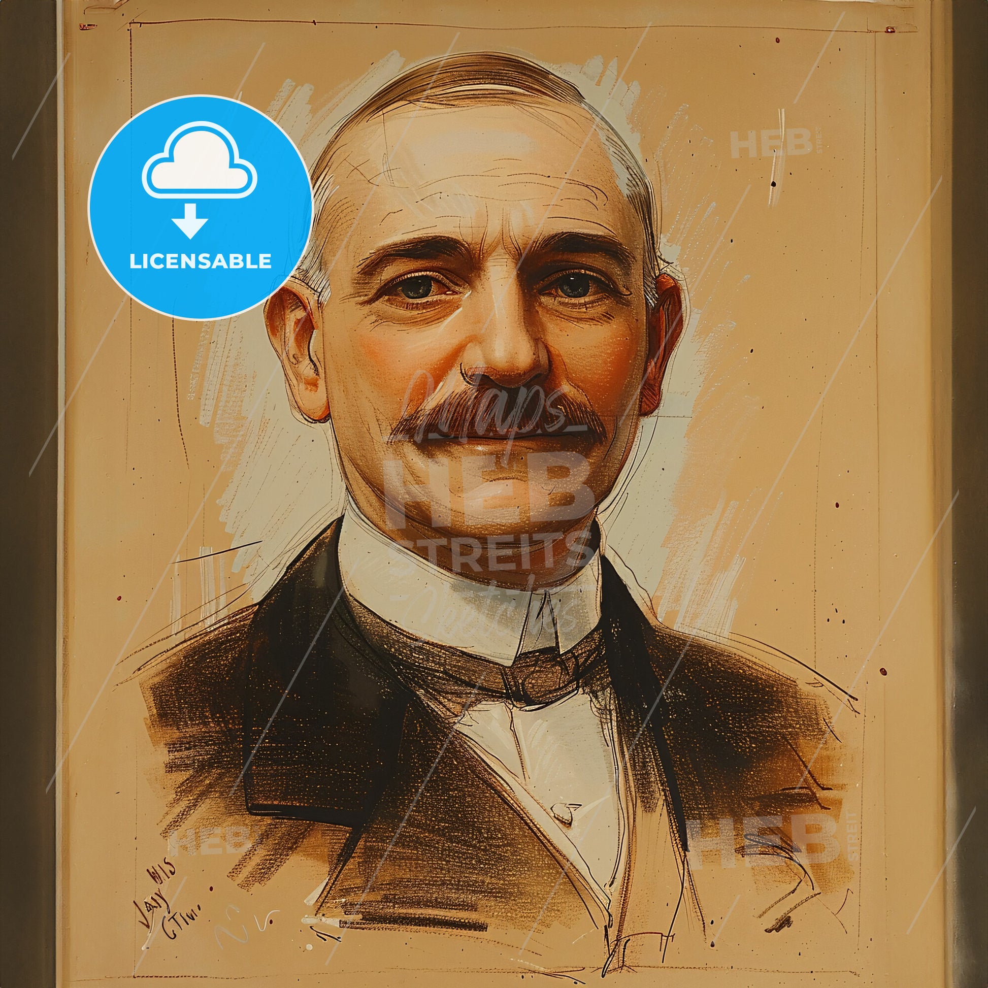 James Stillman, 1850 - 1918, American banker - A Portrait Of A Man