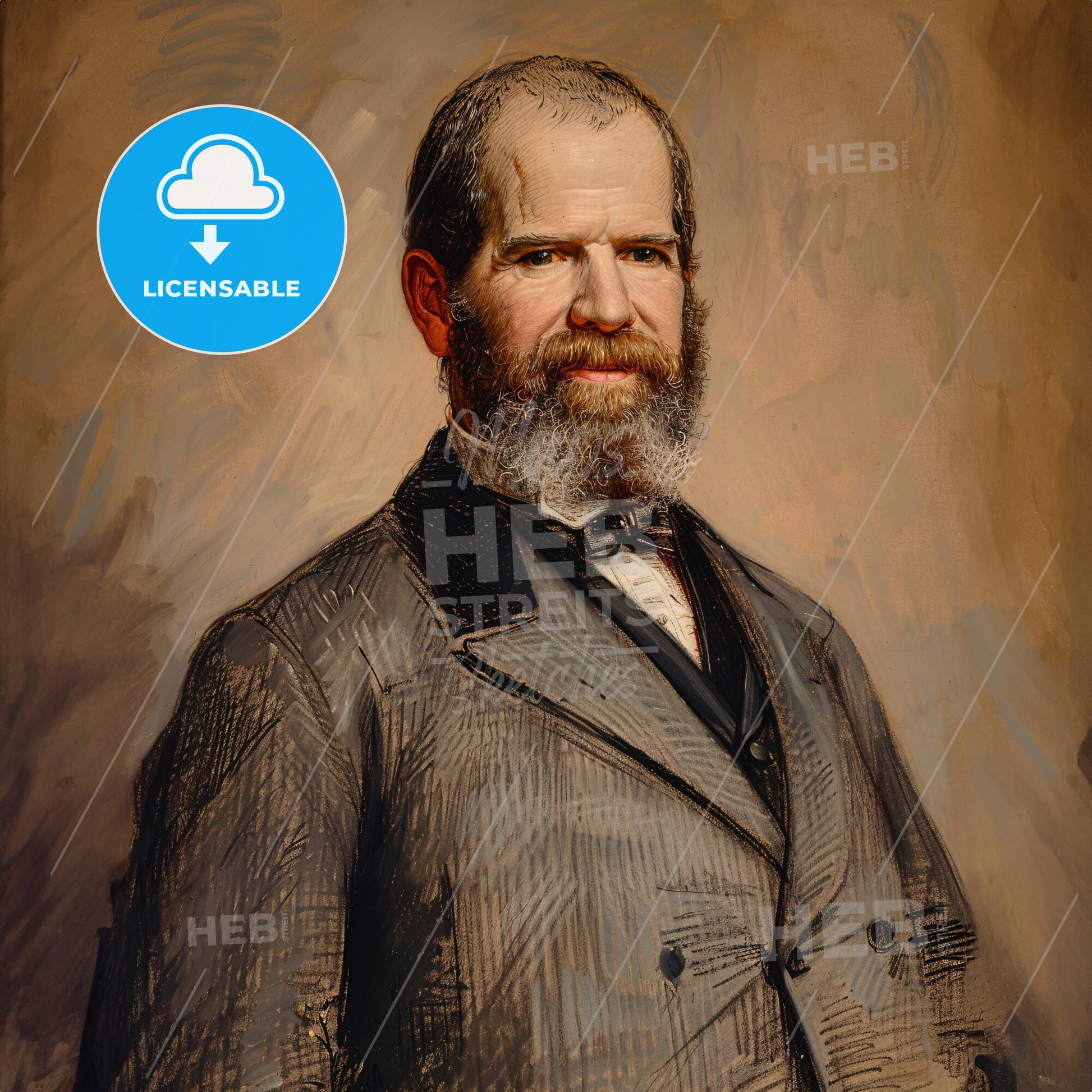 Jay Gould, 1836 - 1892, American financier - A Man With A Beard