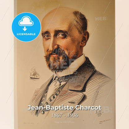 Jean-Baptiste Charcot, 1867 - 1936, French polar explorer and navigator - A Portrait Of A Man Print Template