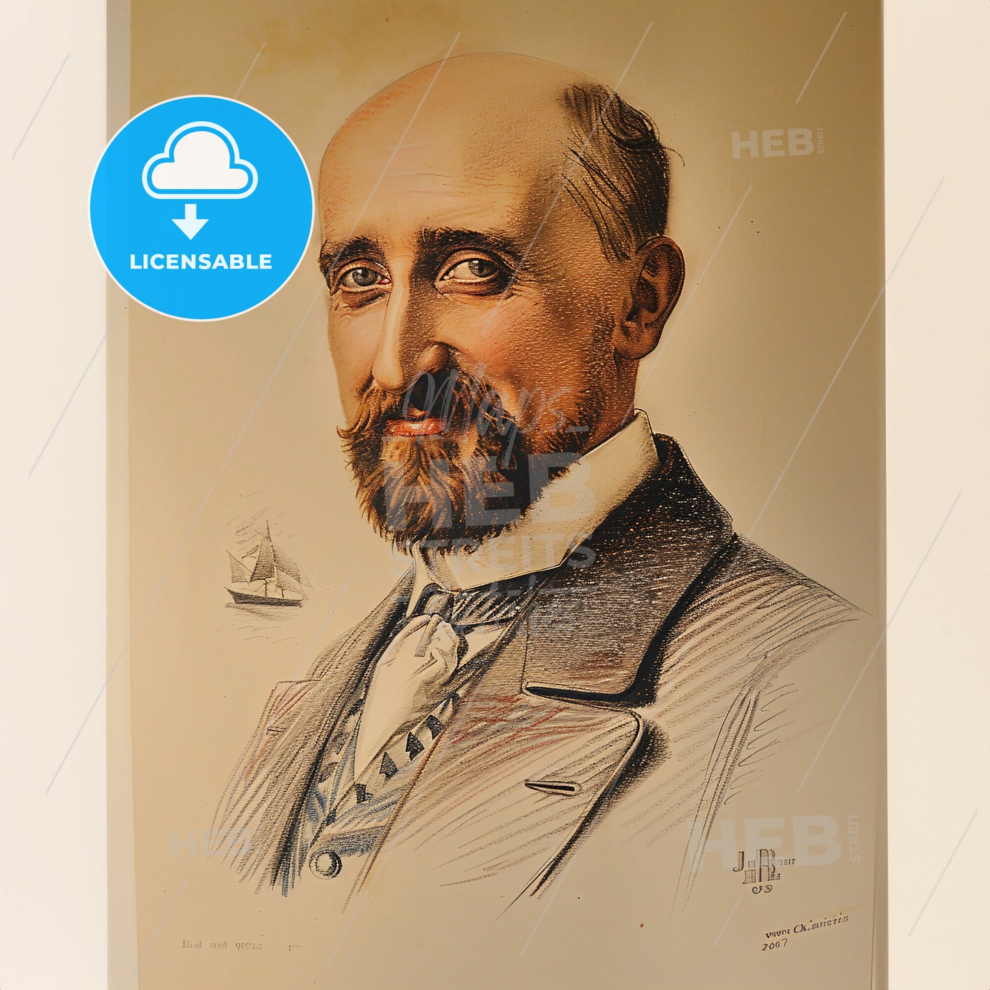 Jean-Baptiste Charcot, 1867 - 1936, French polar explorer and navigator - A Portrait Of A Man