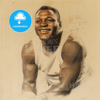 Joe Frazier, 1944 - 2011, American heavyweight boxer - A Man Smiling For The Camera