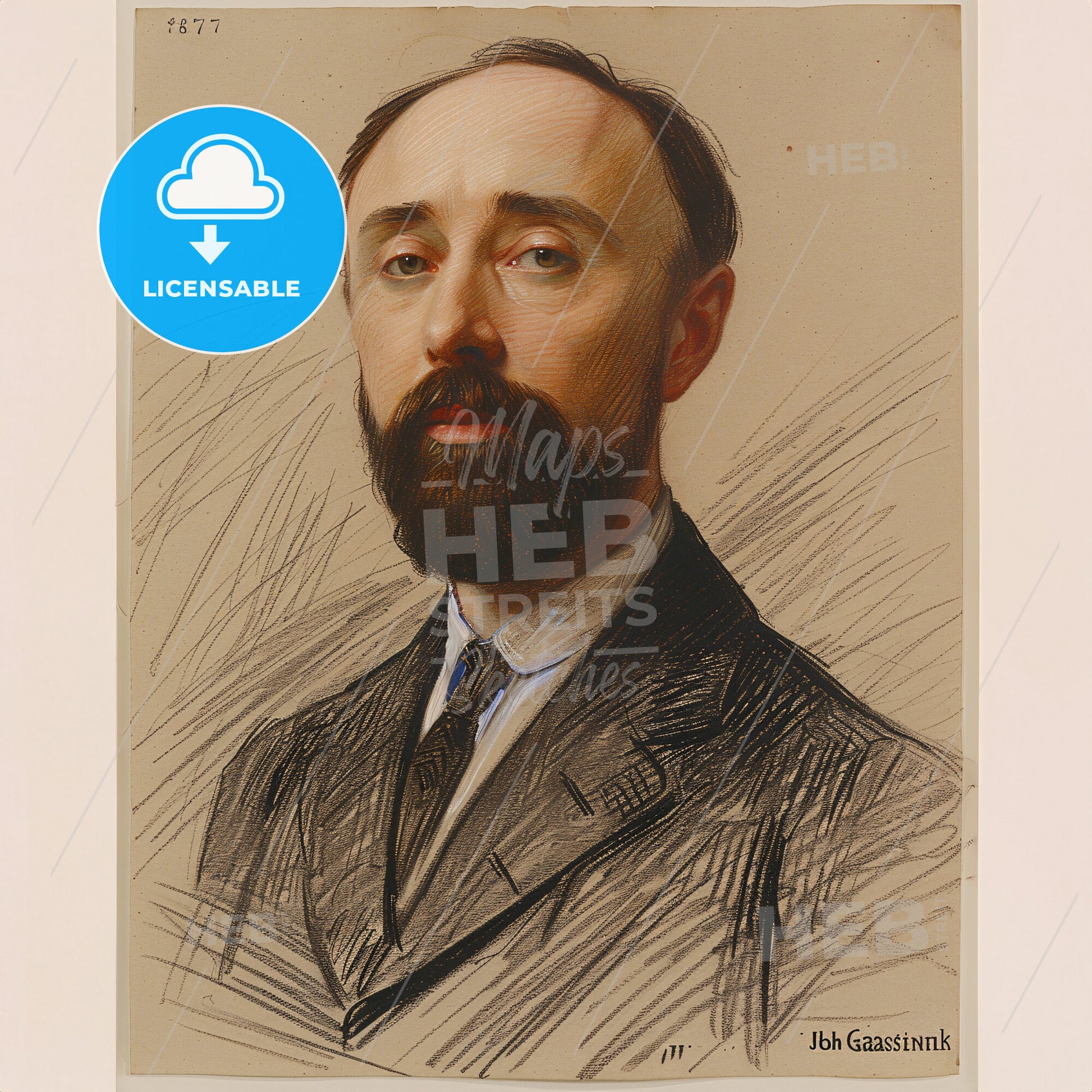 John Garstang, 1876 - 1956, British archaeologist - A Man With A Beard