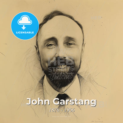 John Garstang, 1876 - 1956, British archaeologist - A Man Smiling At The Camera Print Template