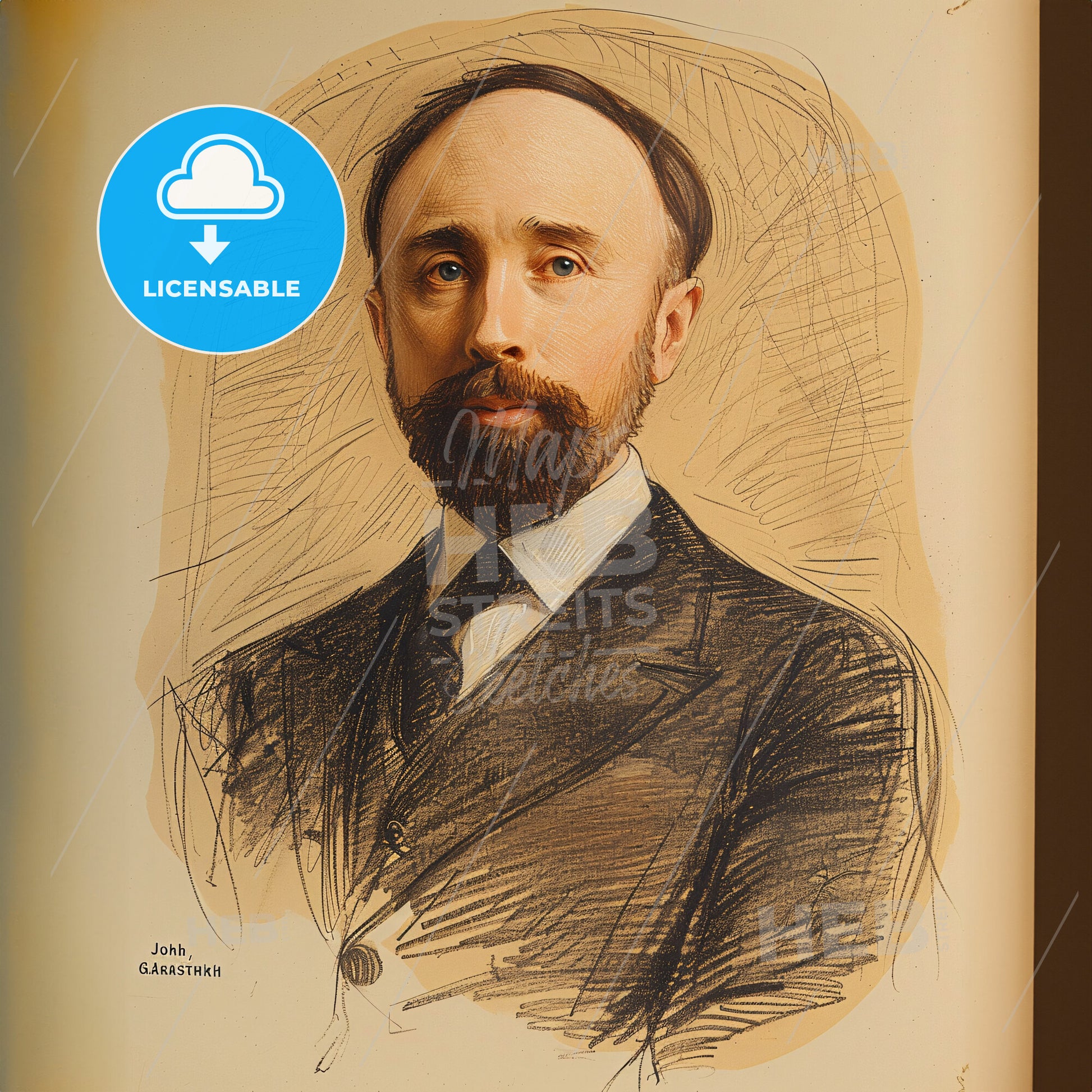 John Garstang, 1876 - 1956, British archaeologist - A Portrait Of A Man